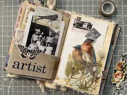 Easy Bird Themed Pockets & Tucks - Using Our Tim Holtz Stash