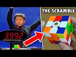 Legendary 4.48 Rubik's Cube WORLD RECORD Average by YiHeng Wang