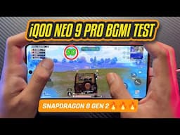 iQOO Neo 9 Pro BGMI TEST 🔥 Best Device for 90 FPS?