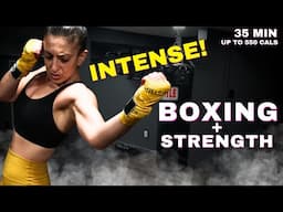 GET INSANELY FIT! (No Repeat) BOXING Combos + DUMBBELLS Circuit Workout // SYLVIA NASSER