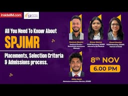 Ask Me Anything Session With SPJIMR Students on Placements, Selection Criteria and Admissions