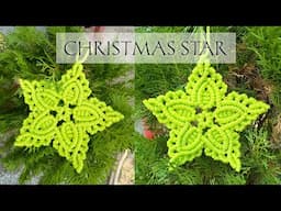 Macrame Christmas Star | Macrame Star Wreath | Christmas Decoration Star with Macramé