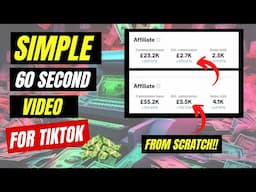 Simple 60 second videos to earn on TikTok shop affiliate