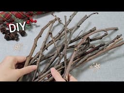 VERY Beautiful ! Christmas decoration idea with Tree branch - Genius recycling crafts - DIY hacks