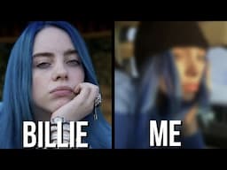 transforming my entire look into Billie EIlish in 24 hours! *crazy reactions* | Sasha Morga