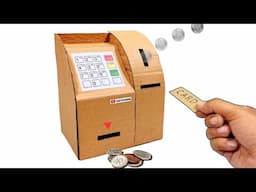 How To Make a Simple ATM Machine | Mini Working ATM Machine | DIY ATM Machine