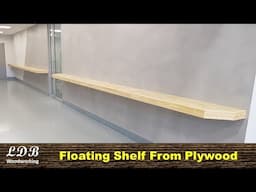 Woodworking project: Floating display shelf