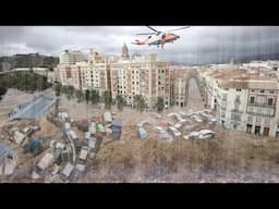 Today, Chaos in Malaga! Bridges and rivers collapsed by floods, Malaga sink