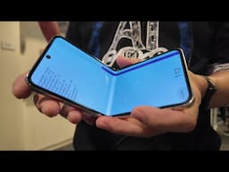 Synaptics Removes Foldable Phone Crease by granular Color/Brightness compensation sensing the fold