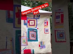 Recycle Old Clothes To Make An Improv Quilt! #howto # sewingshorts