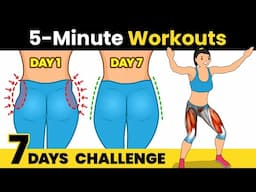 LOWER BODY WORKOUT FOR BEGINNERS - 5 Minutes Do For 7 Days