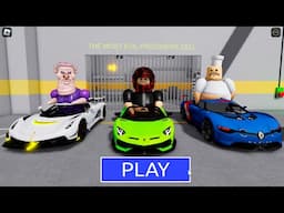 LAMBORGHINI BARRY'S PRISON RUN! - Scary Obby #Roblox