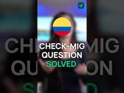 Transit through Colombia - CHECK MIG | what should I fill in? #ivisa #checkmig #checkmigerror