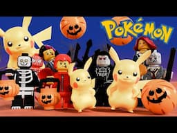 Pokemon Pikachu and Friends Celebrate LEGO Halloween - Funny Costumes!