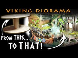 Viking diorama around Yggdrasil for 28mm miniatures display ( a creative process )