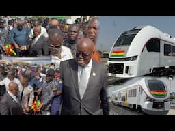 ShowBoy Nana Addo Commissions The 447 Million Dollar😱 Tema-Mpakadan Railway line And  Trains.😱😳