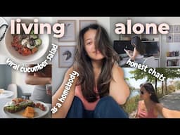 living alone diaries | a week in my life being alone and being a homebody ✌🏻