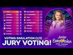 Junior Eurovision 2024: Voting Simulation | Jury Voting (Part 1/2)