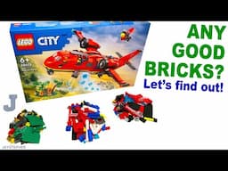 LEGO City 2024 Fire Rescue Plane 60413 Unboxing & Brick Exploration