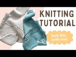 How to Knit a Baby Sweater // FULL TUTORIAL Soussa Pullover