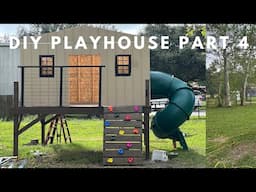 DIY PLAYGROUND BUILD | HOW TO BUILD A PLAYHOUSE | DIY PLAYHOUSE PT4