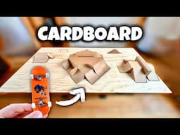 Turning Cardboard Into a Giant Fingerboard Park