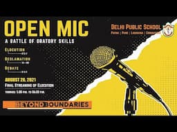 Open Mic 2021 : A Battle of Oratory Skills | Elocution Finale