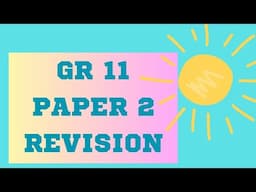 Grade 11 Mathematics Paper 2 Revision - Video 1