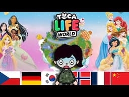 Toca Boca Princess VS Disney Princess | In different languages