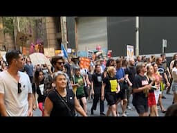 Live protests against the Australian government in Sydney, Australia