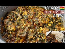 How To Make Ghana Kontomira Stew/Palava sauce Recipe(Kontomira).