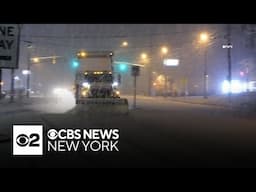 Snow coating New Jersey roads, causing icy conditions