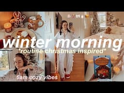 6AM COZY WINTER MORNING ROUTINE 2024 🧸🎄 cozy, relaxing & aesthetic *getting in the christmas spirit*