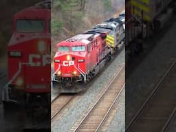 Canadian pacific k c s grey ghost and b c rail lash up on tanker train