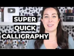 The Easiest Kind of Calligraphy (In 3 Minutes!)