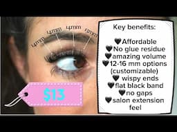 $13 Amazon lash clusters || amazing volume and quality!!