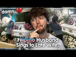 THIS IS SO SAD.. (Filipino Husband Sings at Wife's Funeral | Reaction)