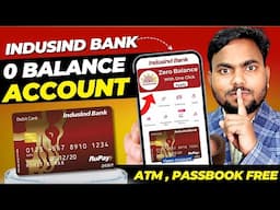 Indusind Bank Account Opening Online 2024 | Indusind Bank Zero Balance Bank Account Opening Online