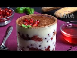 Délicieu tiramisu revisité aux grenades 😍 à essayer immédiatement 😋