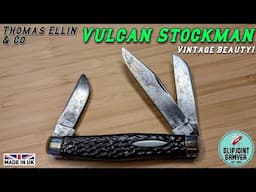 T.Ellin & Co. Vulcan Stockman Pocket Knife - Vintage Sheffield Beauty!