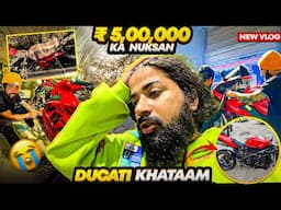 Apni Crased Superbike Ducati Ka Itna Bada Loss Hogaya Ride Pr 😭