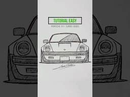 Como desenhar um Porsche 911 Turbo #comodesenharcarros #comodesenhar #desenhosfaceis #tutorial