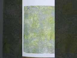 Subtle leaves gelli print for collage papers. Book coming soon! #shorts #papercollage