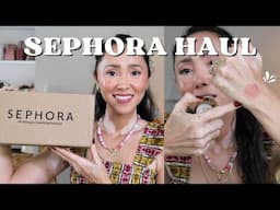 What I got from the Sephora Sale | Haul and makeup try on