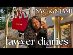 LAWYER DIARIES | pack with me for Europe, birthday trip prep, a few days in Miami