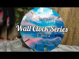 How to make Resin Wall Clock Step By Step Complete Tutorial By Zoha Yaseen