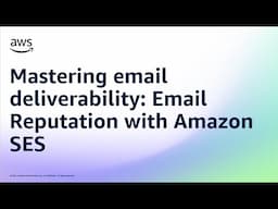 Mastering email deliverability: Email Reputation with Amazon SES | Amazon Web Services