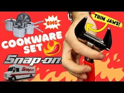 Snap On Cookware Set and Thin Jaw Adjustable Wrench. Snap On Tool Truck Tour.