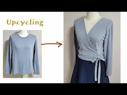 DIY Eesy Upcycling a T-Shirt/쉬운 티셔츠 리폼/블라우스/blouse/면티 재활용/옷 만들기/옷 수선/Refashion/recycling