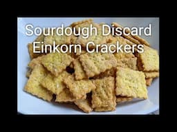 Einkorn Crackers Made With Sourdough Discard